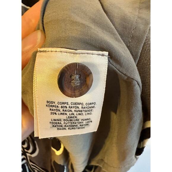 Maeve for Anthropologie Edessa Tribal Batik Print Layered Faux Wrap Skirt Size 8 - Picture 9 of 11